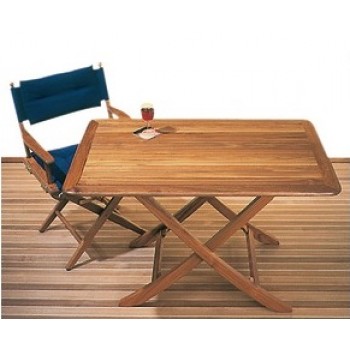 Foldable teak table 